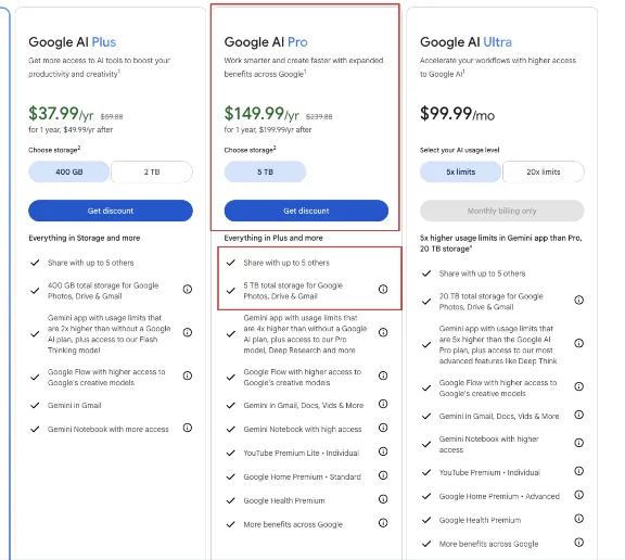 🚀 Google AI Pro | 6 месяцев | 5TB хранилища + 5 мест для семьи |Veo 3.1/ Nano Banana