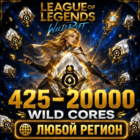 WILD CORES 425 - 10000 | ТОЛЬКО RU РЕГИОН | League Of Legends: Wild Rift WC