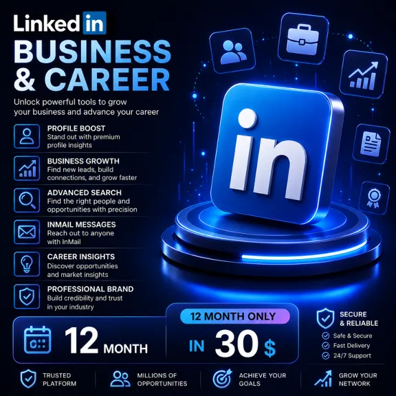 LinkedIn Premium 12 месяцев — активация бизнес-аккаунта и аккаунта для карьерного рос