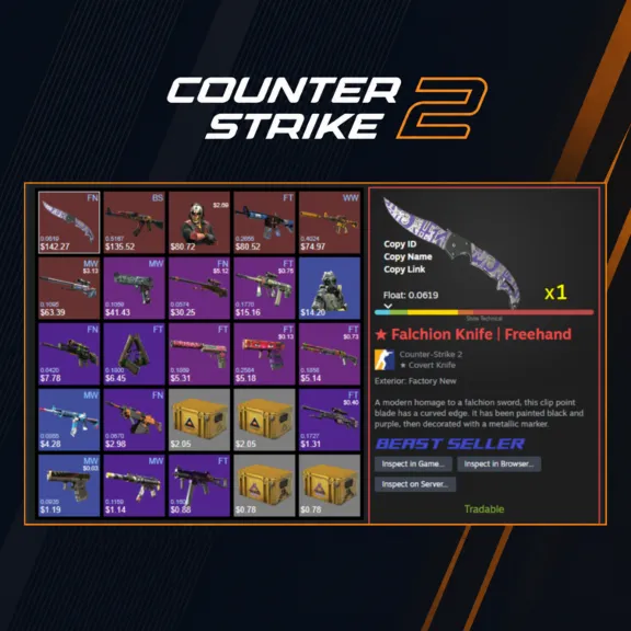 ✅CS2 + СКИНЫ⭐ ИНВЕНТАРЬ ОТ 10 000 РУБЛЕЙ⭐ПОДХОДИТ ПОД FACEIT И ПРЕМЬЕР
