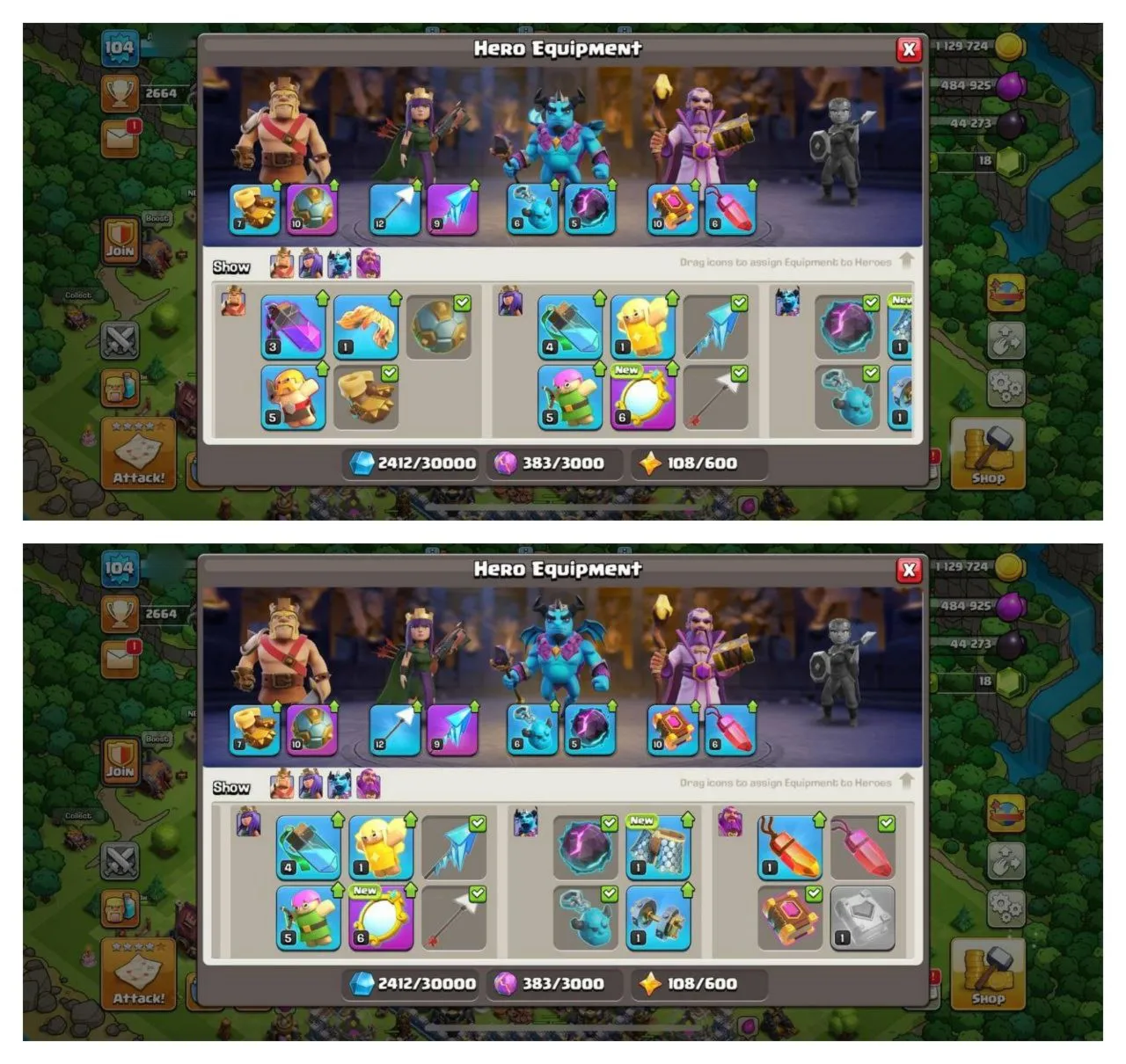 {70% DISCOUNT} TH13 GOOD BASE 3 EPIC EQUIPMENT XP-104 HERO 49-52-31-22 500 GEMS - irongamers.ru