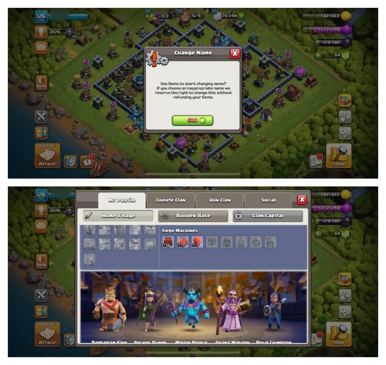 {50% DISCOUNT} TH13 SEMI MAX XP-126 HERO 54-57-16-44-13 500 GEMS NAME CHANGE - irongamers.ru