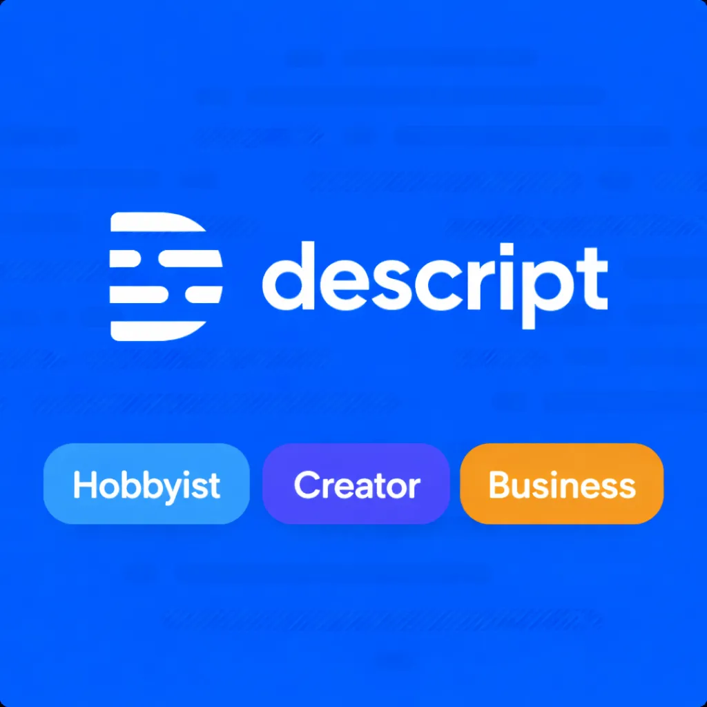 Descript AI Hobbyist/Creator/Business 1/12M | Upgrade/Renewal for Your Account - irongamers.ru