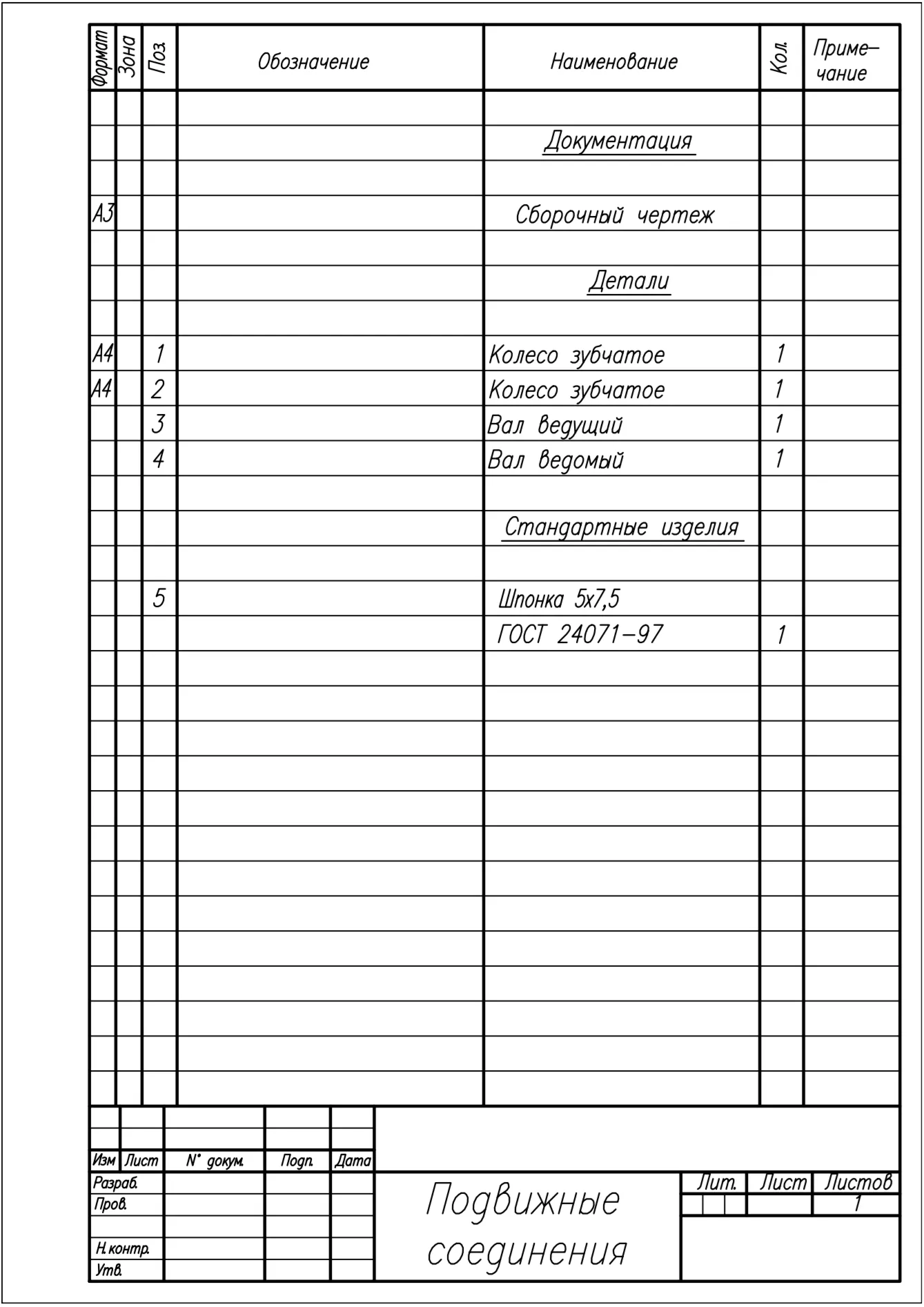 Зубчатое зацепление m=4,5; z1=25; z2=30 в программе AutoCAD