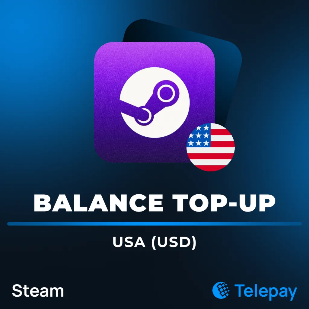 Steam (стим) пополнить баланс | США | 0.25 - 100 USD - irongamers.ru