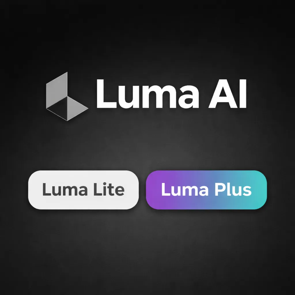 Luma AI Lite/Plus 1/12M Subscription Plans | Upgrade/Renewal