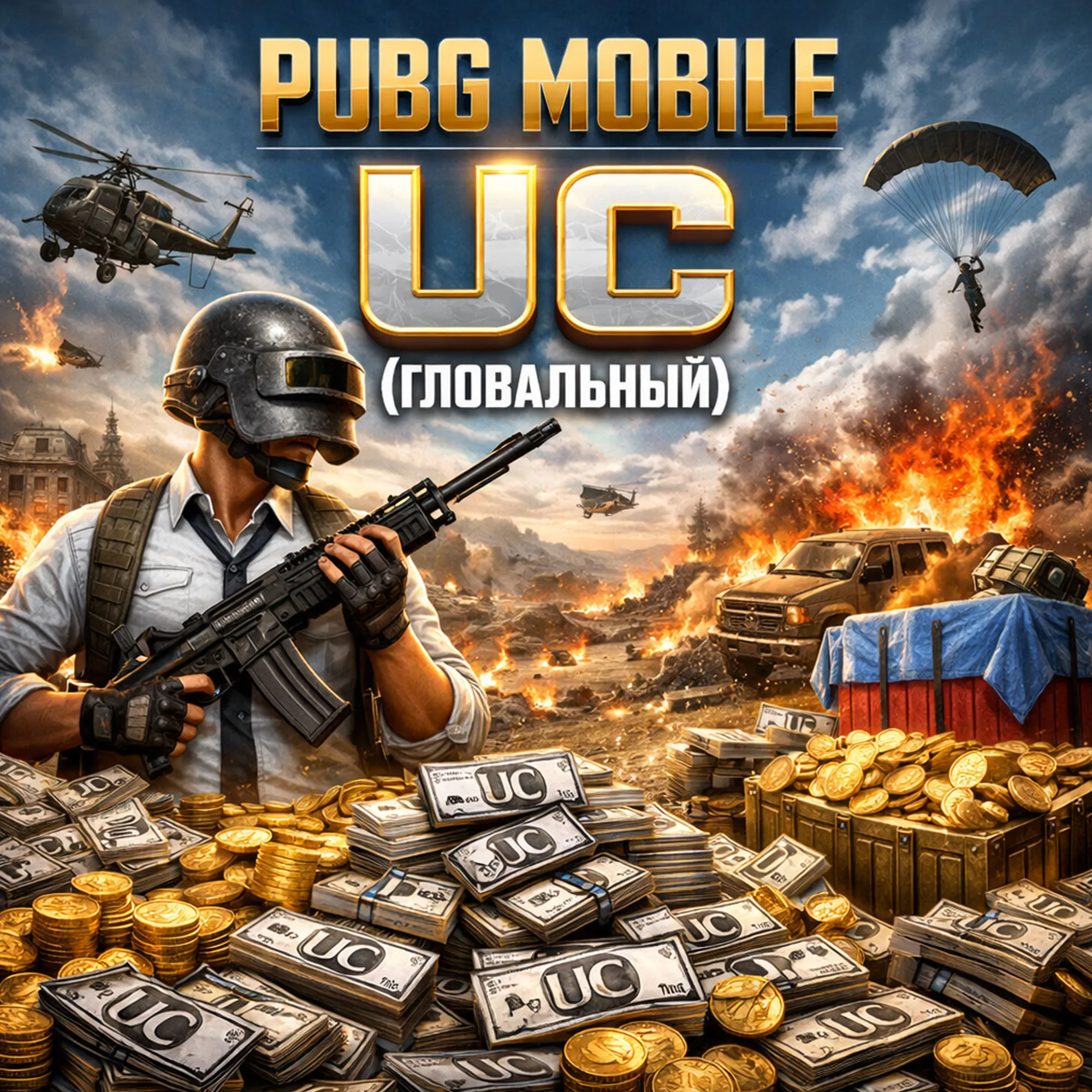 🎮 PUBG Mobile UC (глобальная версия) – мгновенная автоматическая доставка ⚡ 