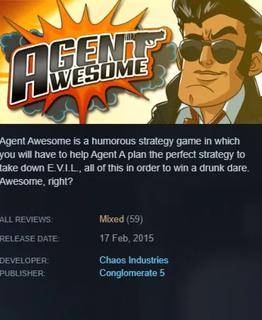STEAM KEY - Agent Awesome - [РФ + REGION FREE/GLOBAL] - Автодоставка