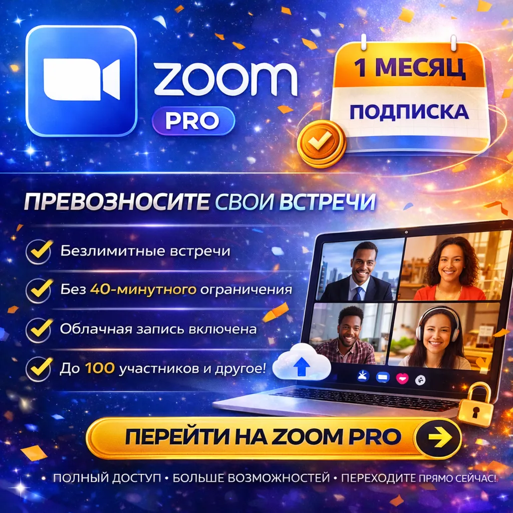 Zoom Pro 1 Month Private Account - irongamers.ru
