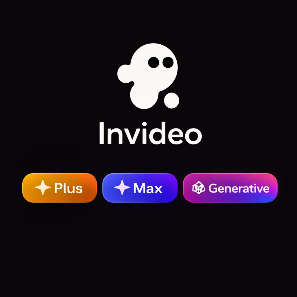 Планы подписки Invideo Plus/Max/Generative на 1-12 месяцев | Обновление/Продление