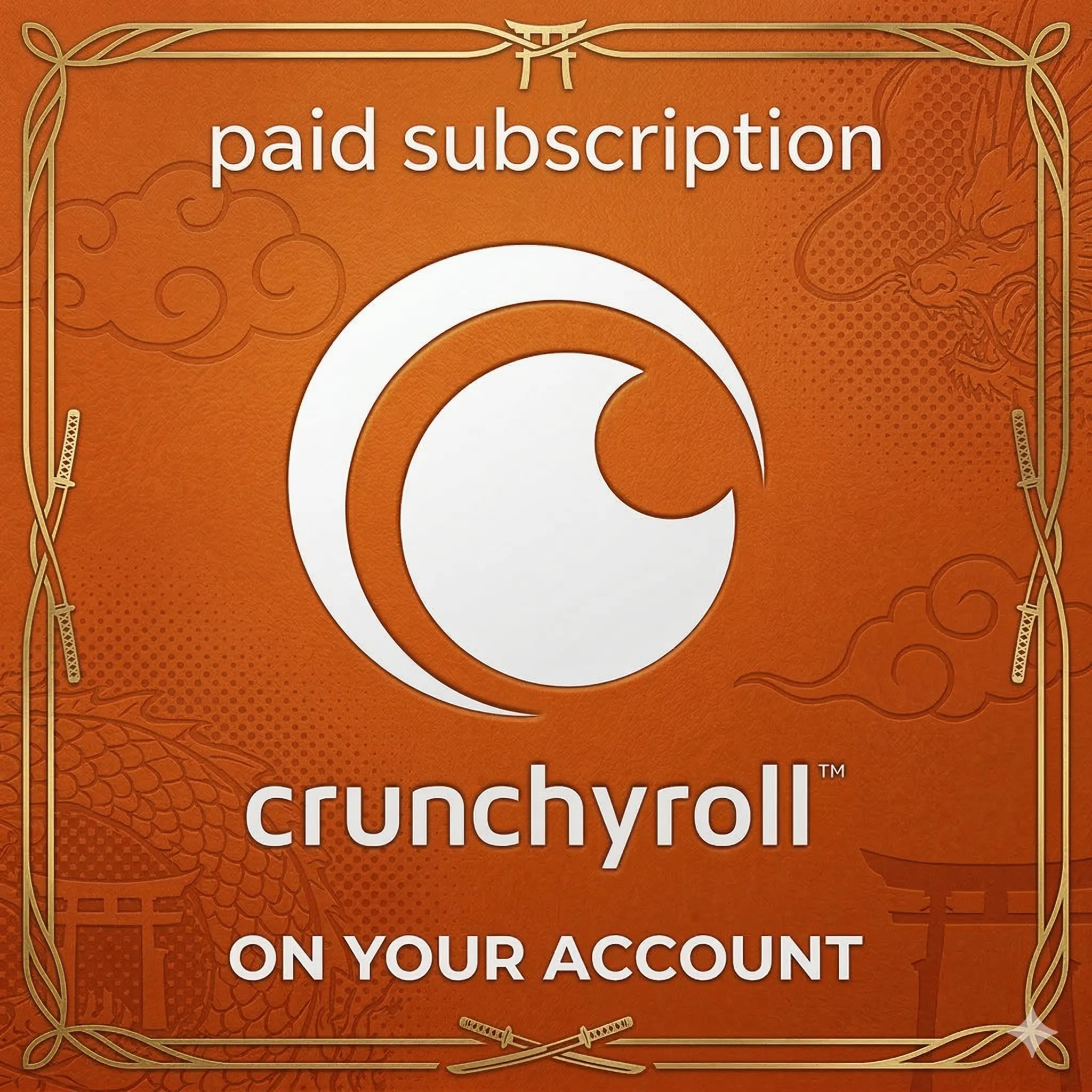 Crunchyroll Fan, Crunchyroll Mega Fan | Платная подписка на 1–12 месяцев