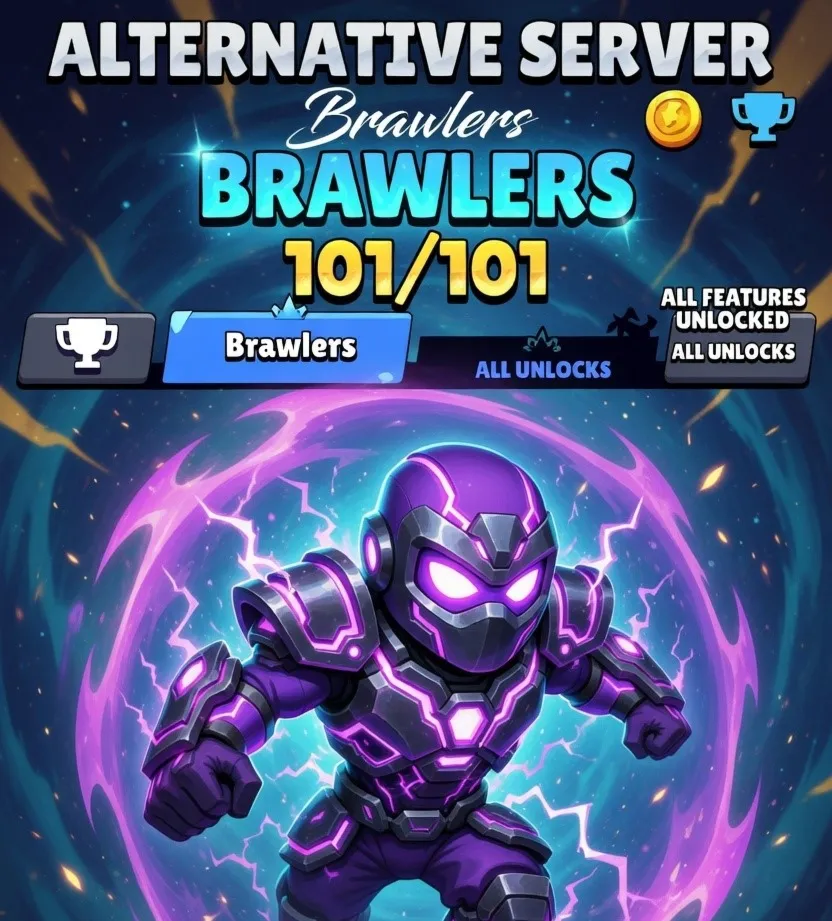 BRAWL STARS - 101/101 бойцов - ВСЕ РАЗБЛОКИРОВАНЫ - АЛЬТЕРНАТИВНЫЙ СЕРВЕР - irongamers.ru