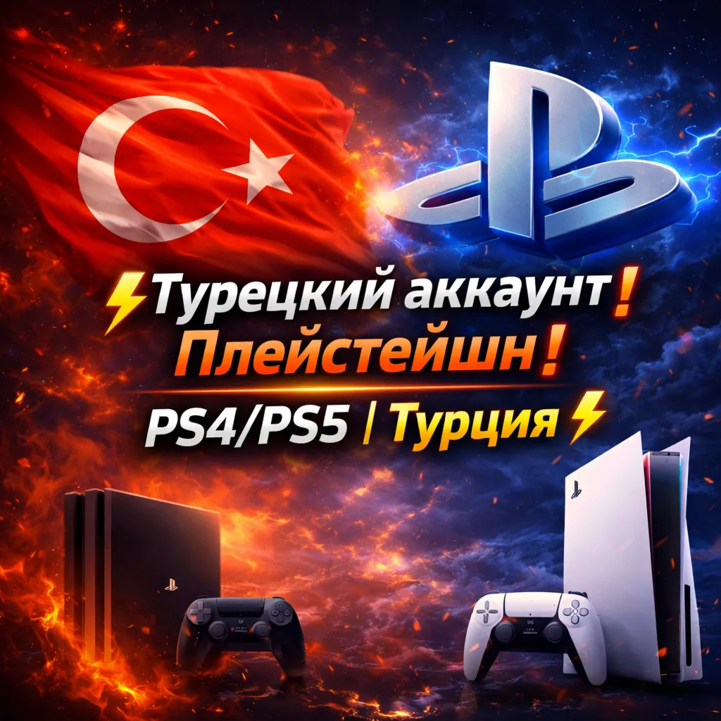 ⚡ Турецкий аккаунт Плейстейшн❗ ️ PS4/PS5 | Турция ⚡ 