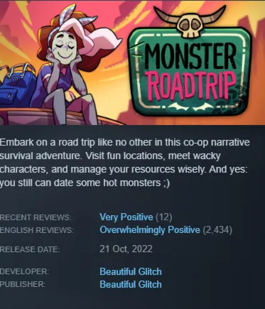 STEAM KEY - Monster Prom 3: Monster Roadtrip - [РФ + REGION FREE/GLOBAL] - Автодостав - irongamers.ru