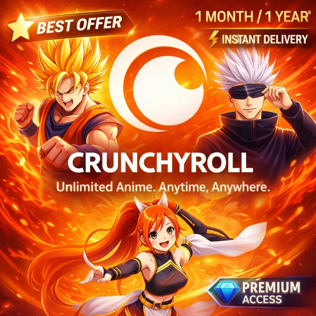 Crunchyroll Mega Fan – 1–12 месяцев – Аккаунт или попол