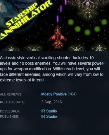 STEAM KEY - Starship Annihilator - [РФ + REGION FREE/GLOBAL] - Автодоставка