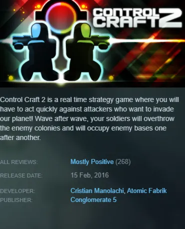 STEAM KEY - Control Craft 2 - [РФ + REGION FREE/GLOBAL] - Автодоставка - irongamers.ru
