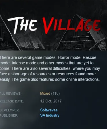 STEAM KEY - The Village - [РФ + REGION FREE/GLOBAL] - Автодоставка