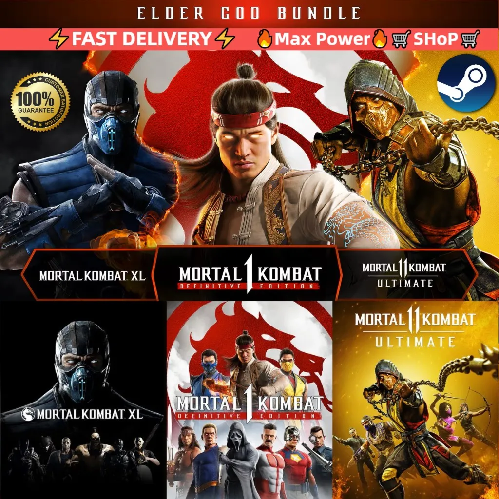 Mortal Kombat Elder God Bundle (MK1+MK11+MK X) Абсолютно все DLC (+Предзаказ) Steam