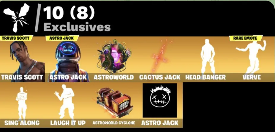 FN • Travis Scott • Psycho Bandit • John Wick • Astro Jack • 45 скинов