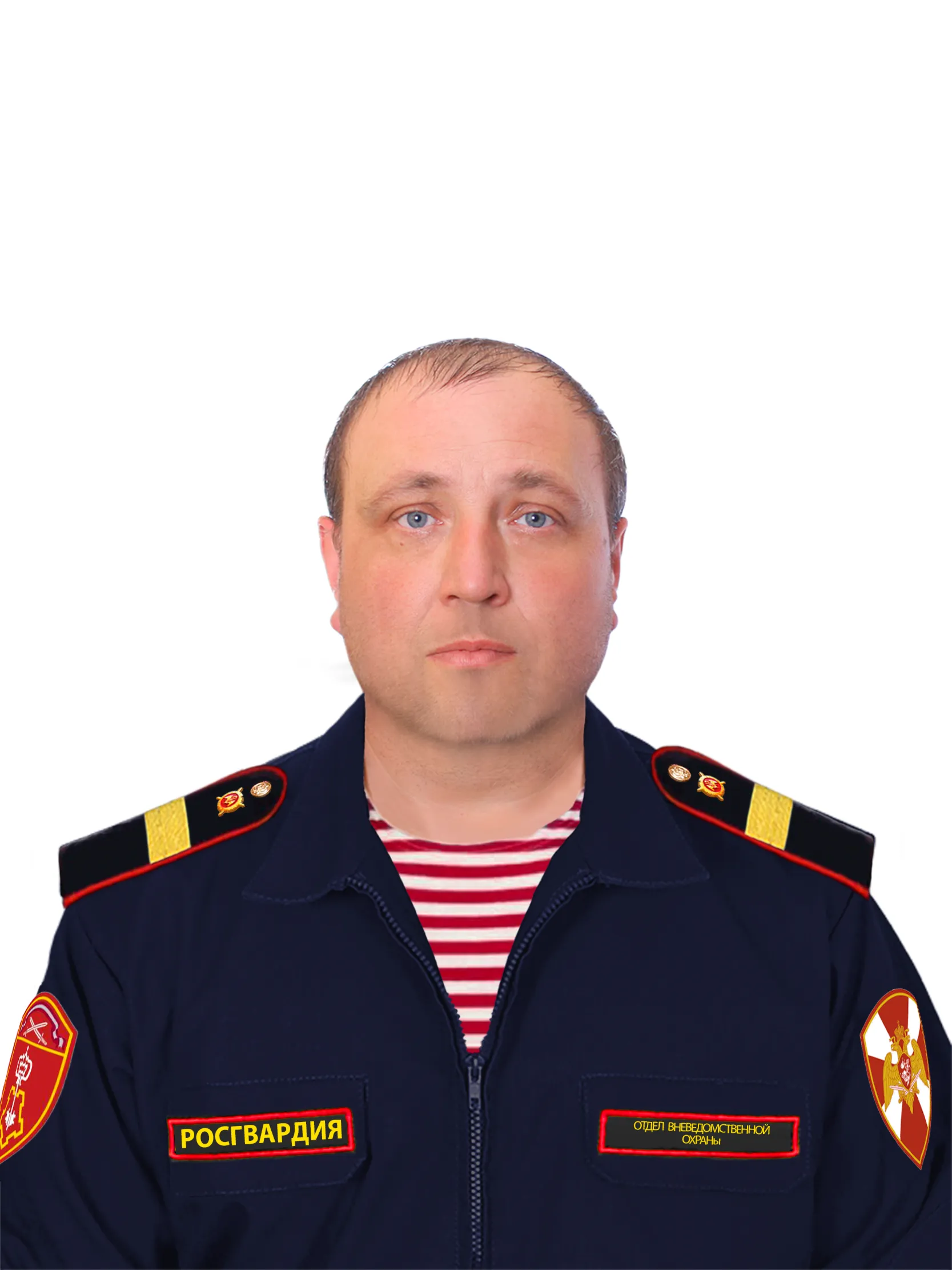 Конструктор офисной формы Росгвардии ВНГ РФ для Photoshop (PSD) 4 в 1 - (Мужская) - irongamers.ru