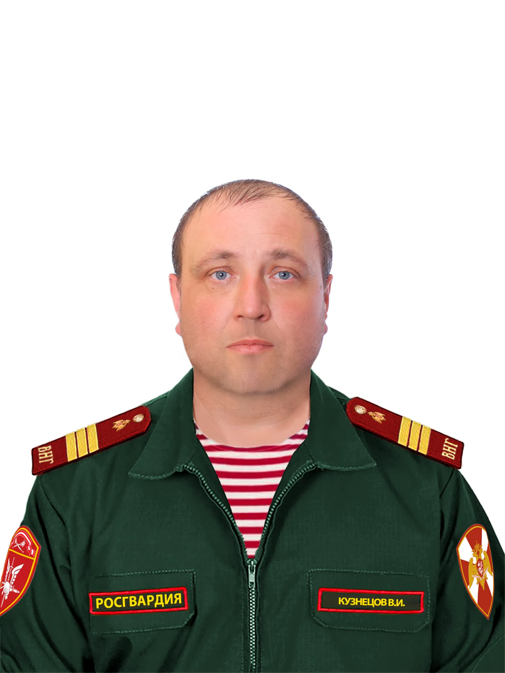 Конструктор офисной формы Росгвардии ВНГ РФ для Photoshop (PSD) 4 в 1 - (Мужская) - irongamers.ru