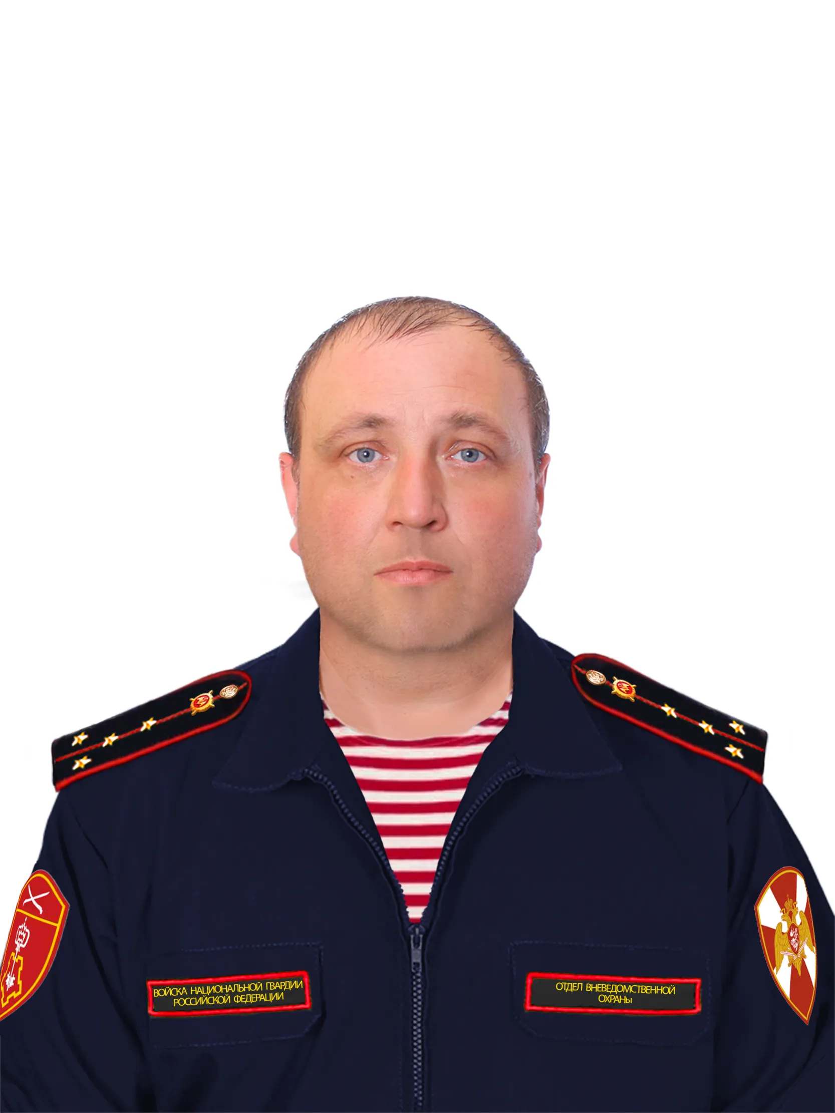 Конструктор офисной формы Росгвардии ВНГ РФ для Photoshop (PSD) 4 в 1 - (Мужская) - irongamers.ru