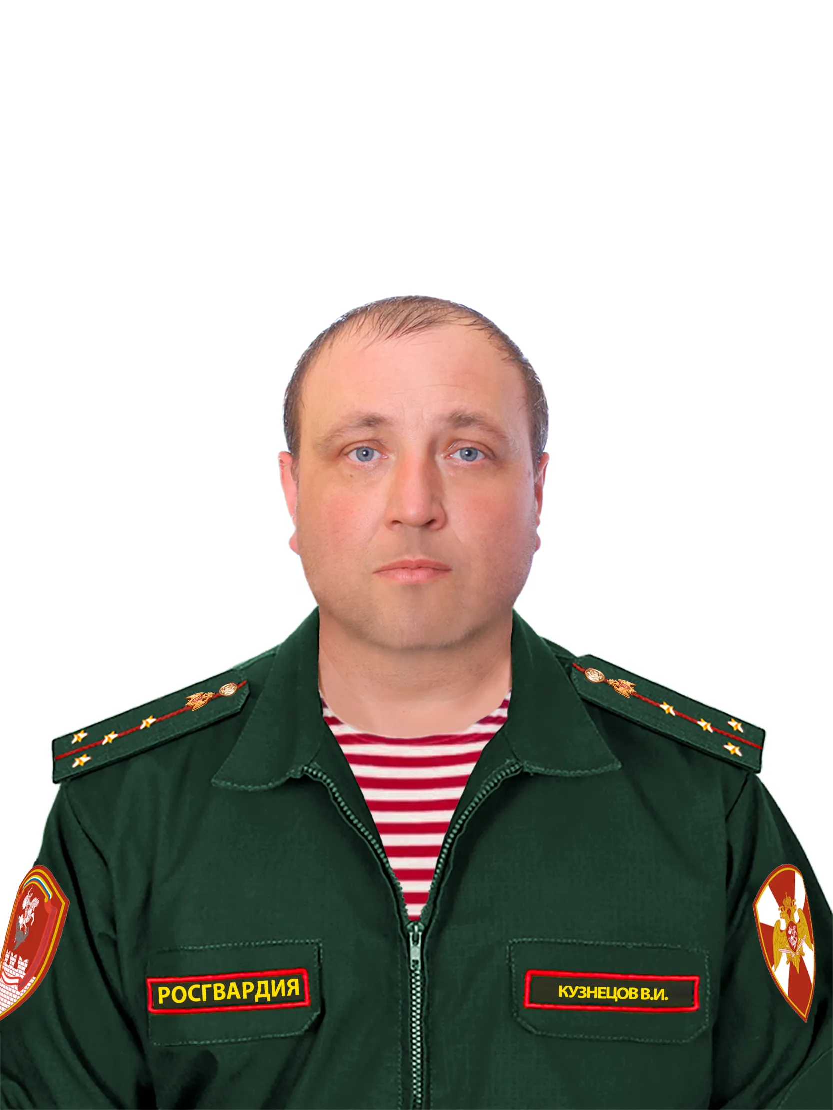 Конструктор офисной формы Росгвардии ВНГ РФ для Photoshop (PSD) 4 в 1 - (Мужская) - irongamers.ru