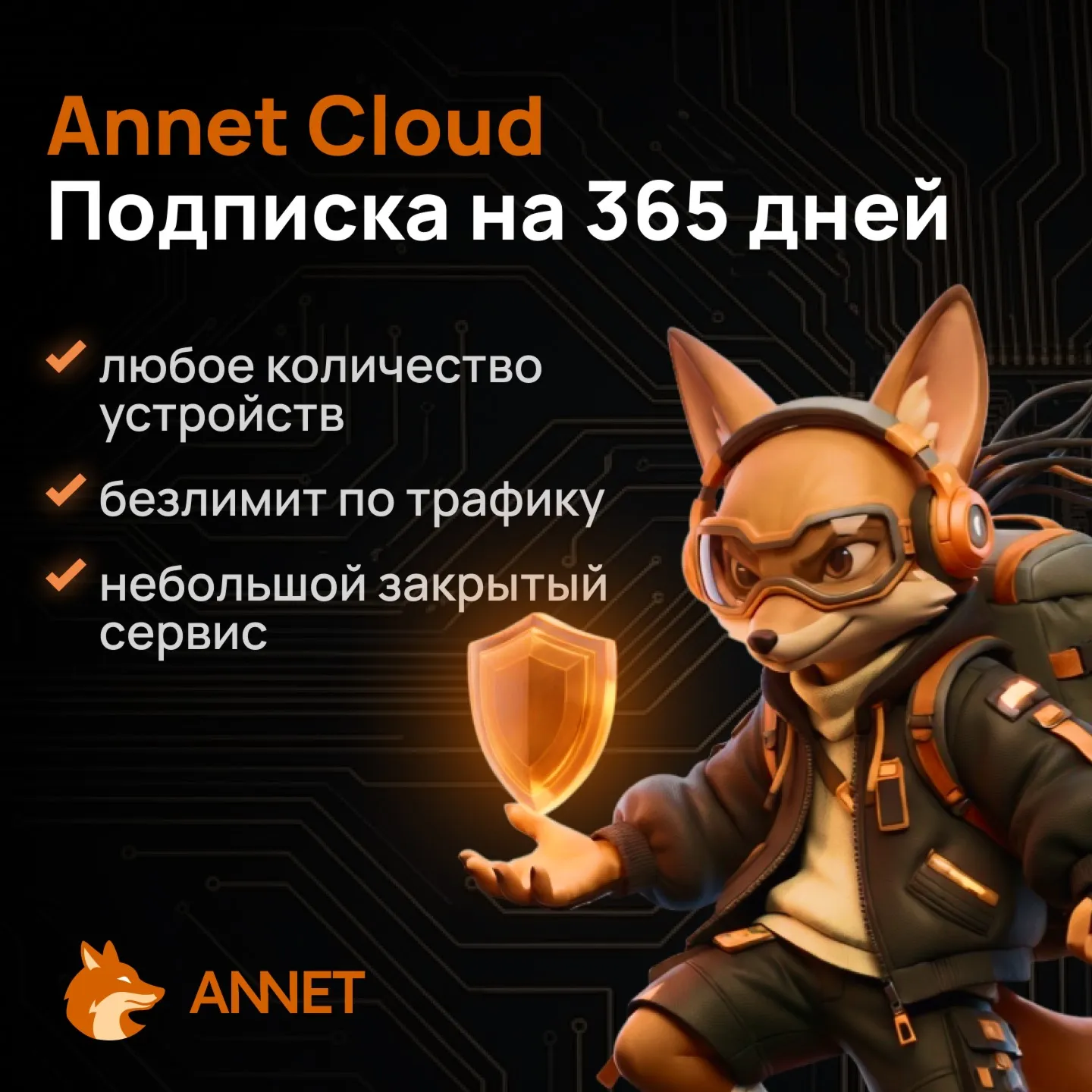 Annet Cloud подписка на 30/60/180/365 дней