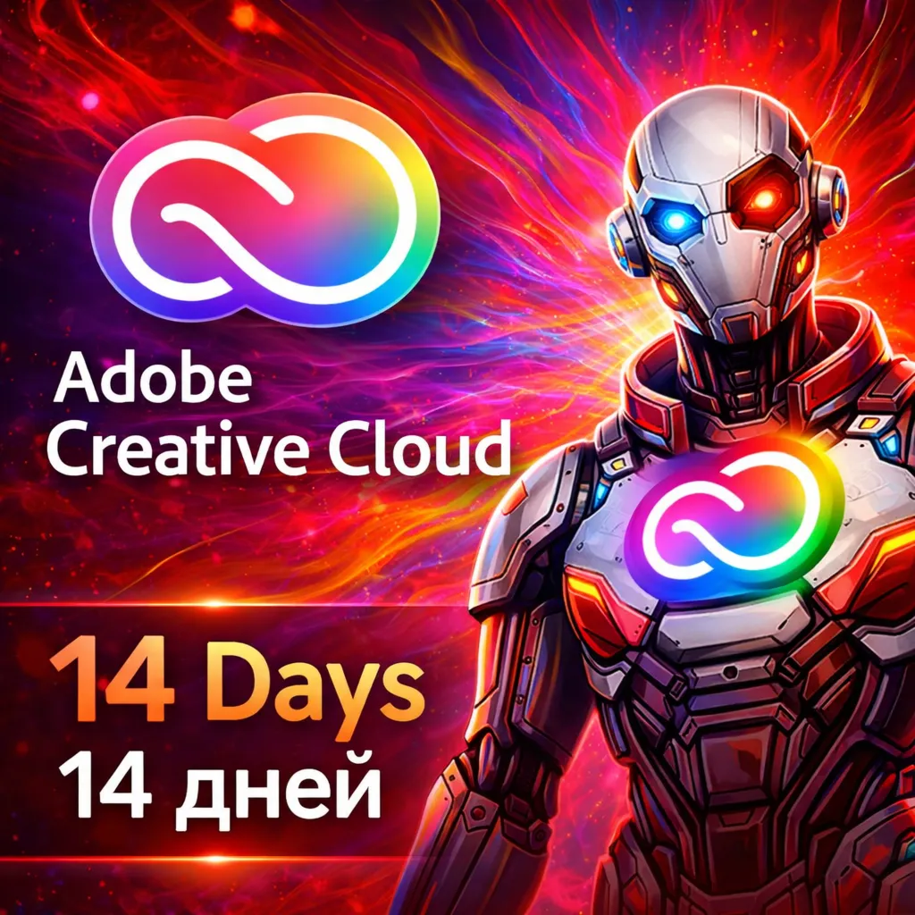 Adobe Creative Cloud – 14 дней доступа | 4000 кредитов (полная гарантия)