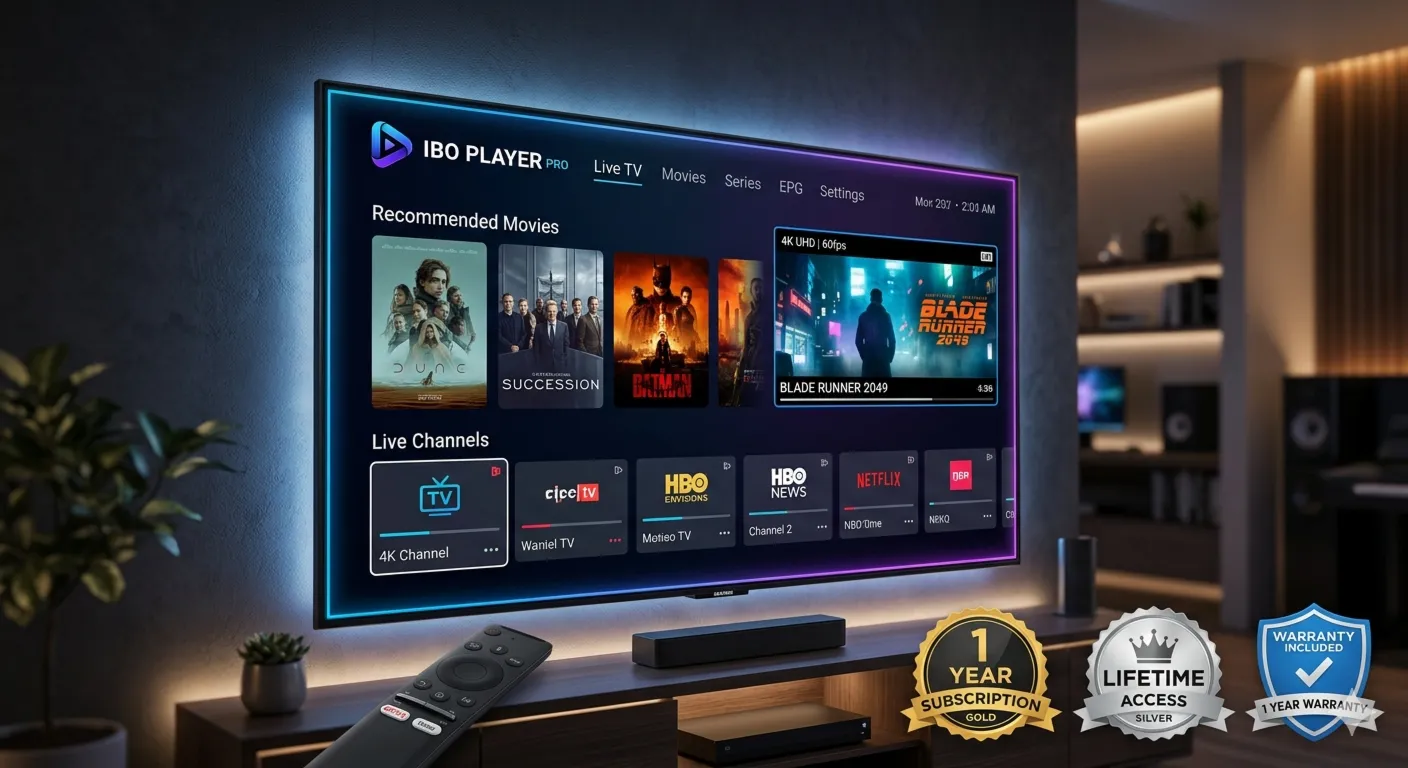 IBO Player Pro — подписка на 1 год | пожизненная гарантия | премиум-доступ