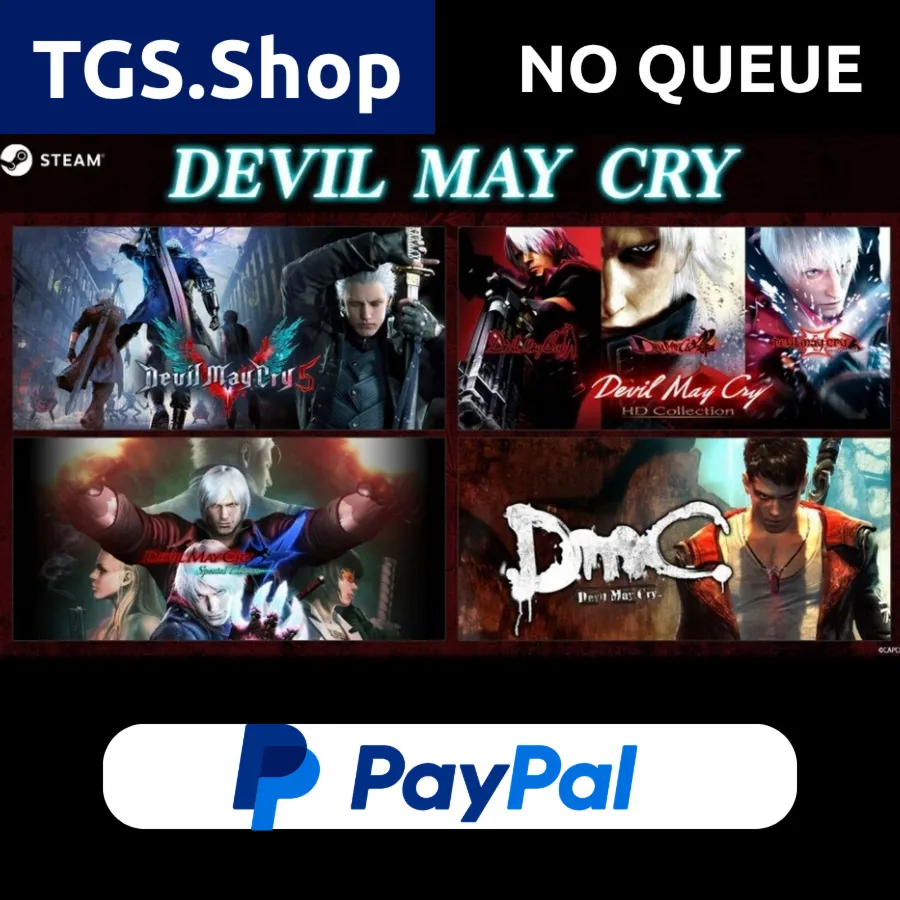 Devil May Cry 5 + 4 + 1/2/3 + dmc | STEAM | PAYPAL