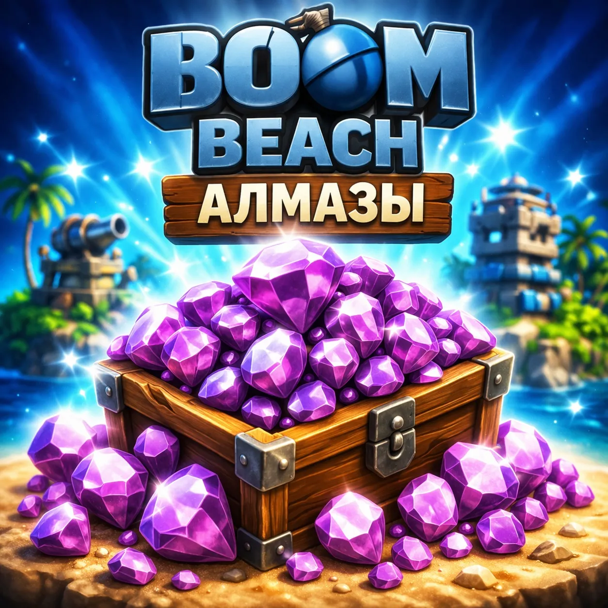 💎 Boom Beach Алмазы  БЫСТРАЯ ДОСТАВКА