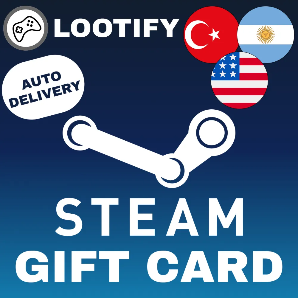 АВТО Steam КОД ПОПОЛНЕНИЯ | 5/10/20/50/100$ USD | США/АРГЕНТИНА/ТУРЦИЯ