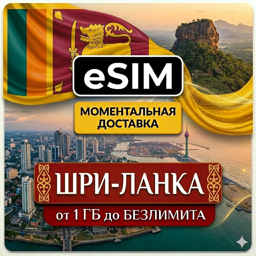 eSIM Шри-Ланка | Туристическая сим карта | Airalo| Premium | есим