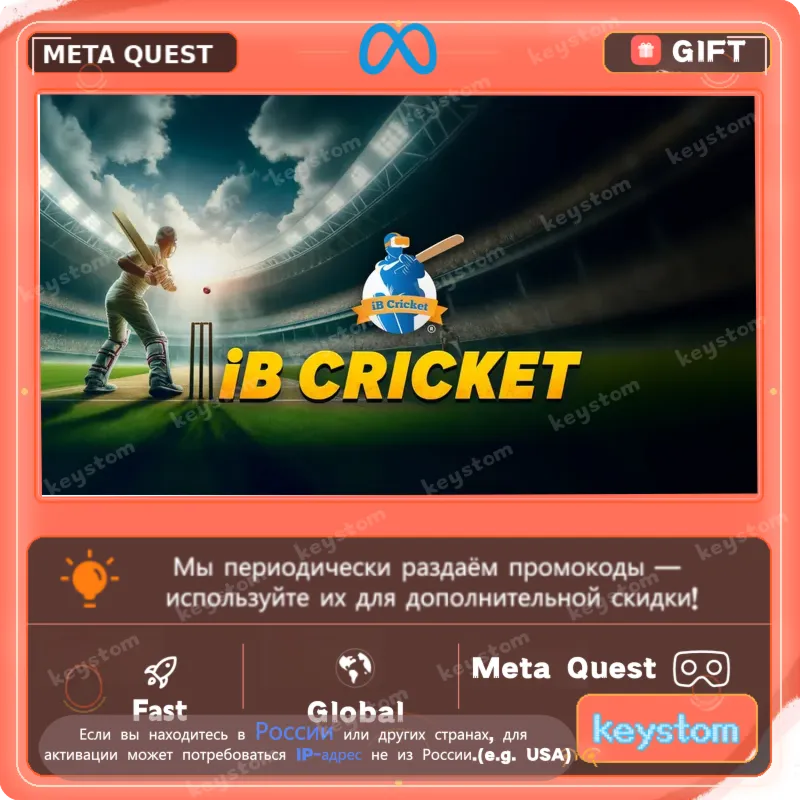 iB Cricket для Meta / Oculus Quest | Услуга активации - irongamers.ru