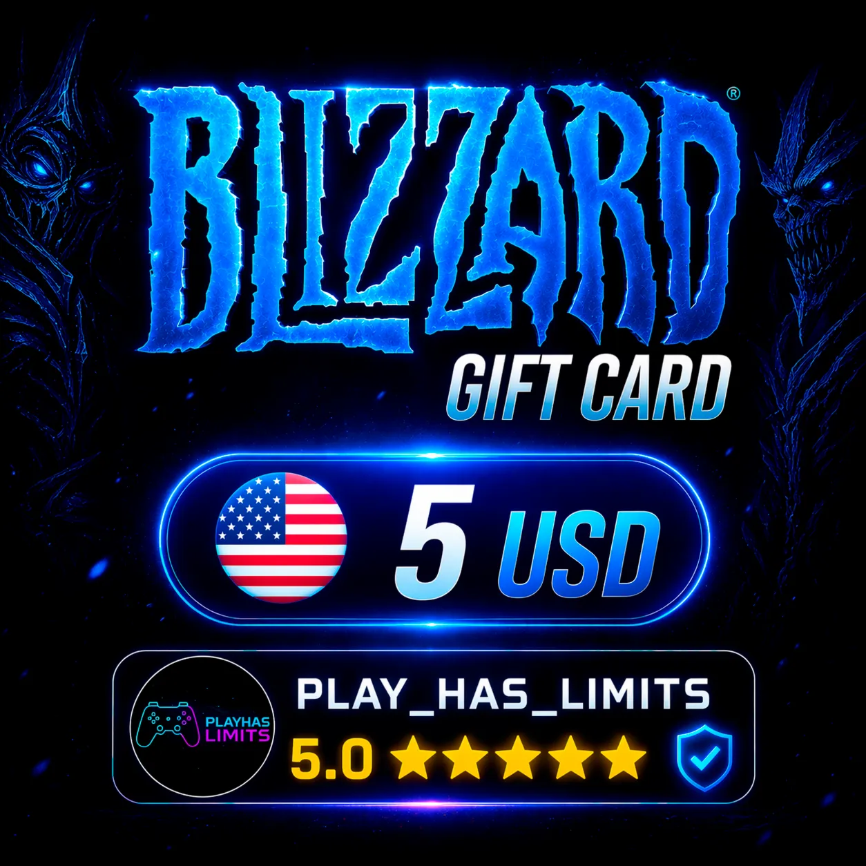 💳 BLIZZARD GIFT CARD 5 USD | США