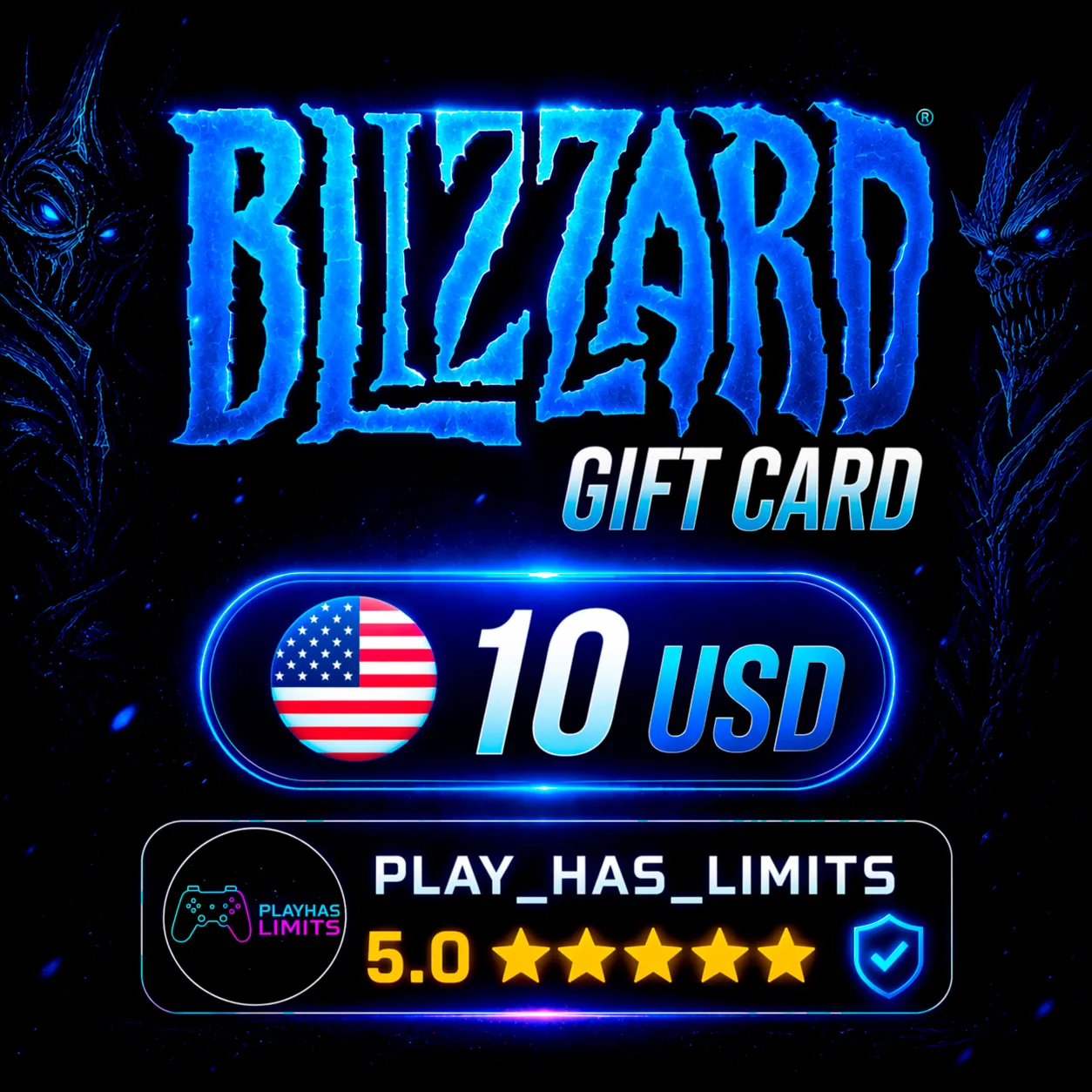 💳 BLIZZARD GIFT CARD 10 USD | США