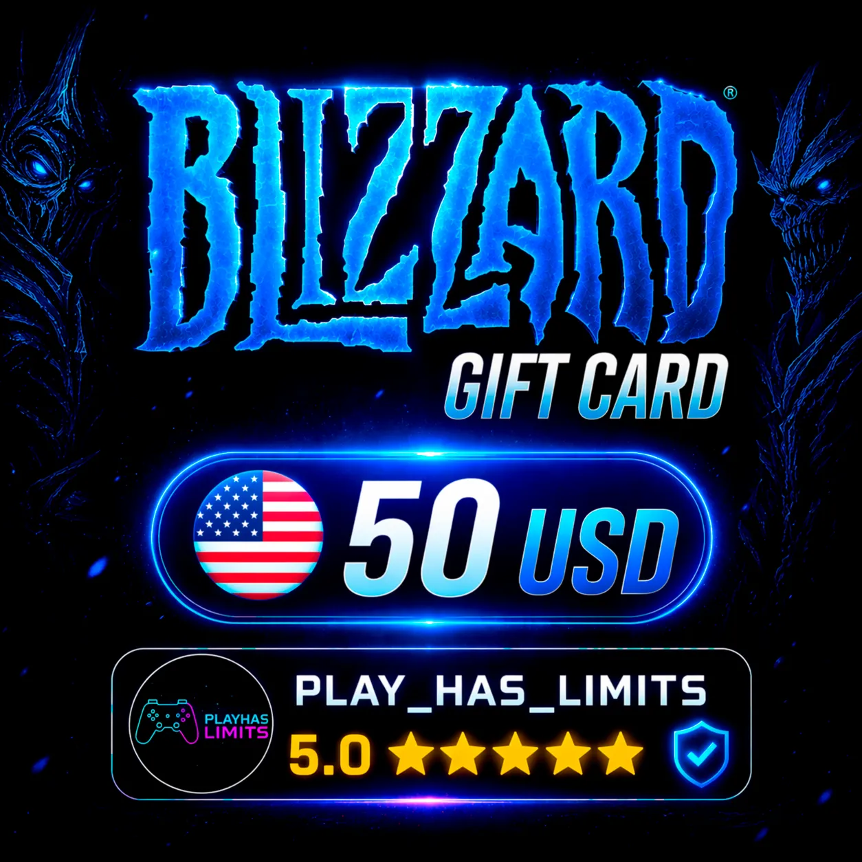 💳 BLIZZARD GIFT CARD 50 USD | США
