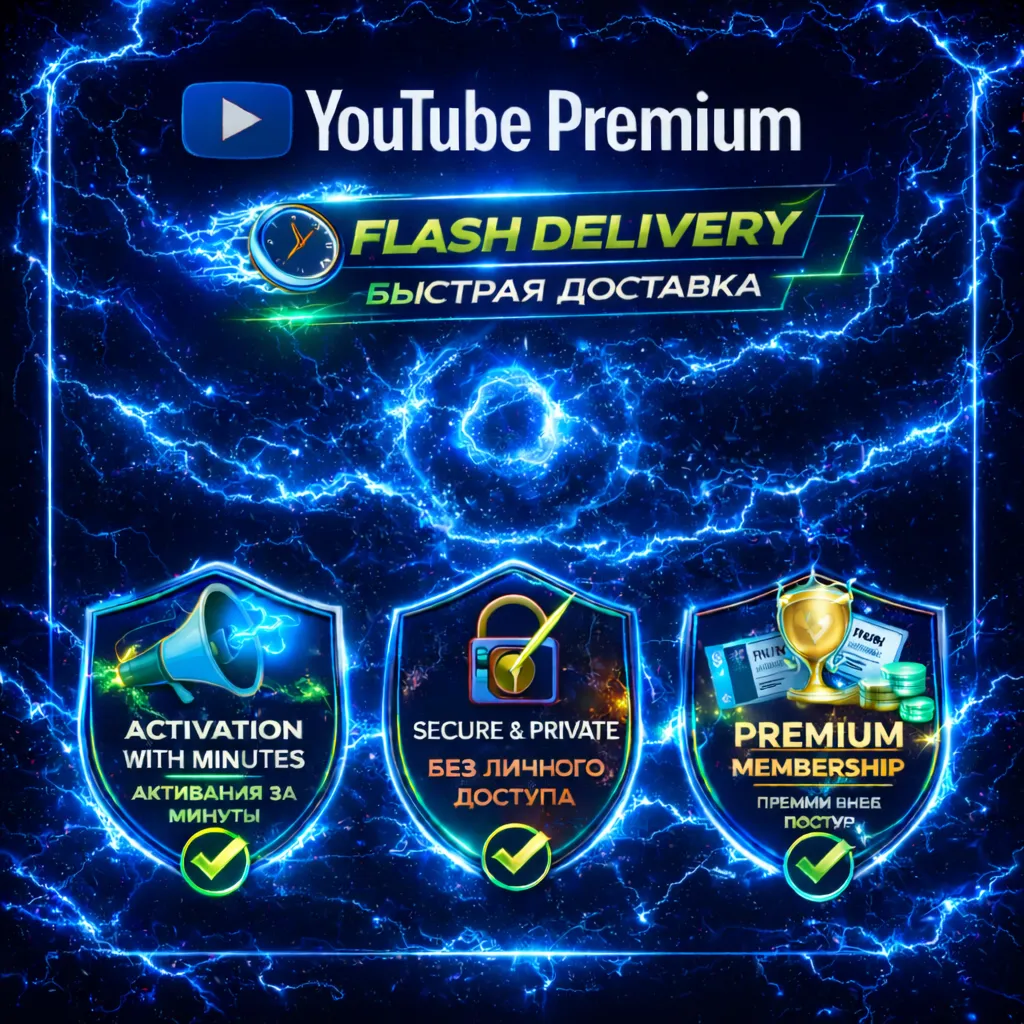 YouTube Premium 3/12 месяцев • | Вход не требуется Гарантия Мгновенная доста - irongamers.ru