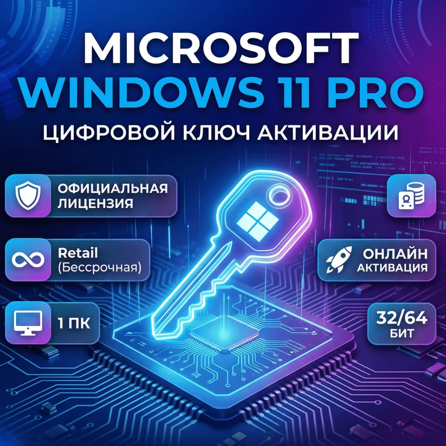 WINDOWS 11 Pro Key Retail - irongamers.ru