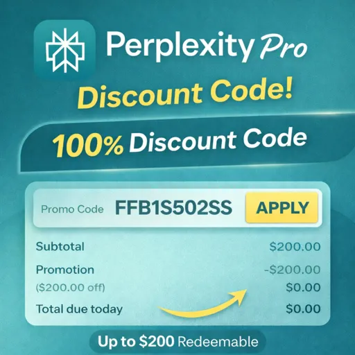 [Official  offer ] Perplexity AI Pro Apply – скидочный код до $200
