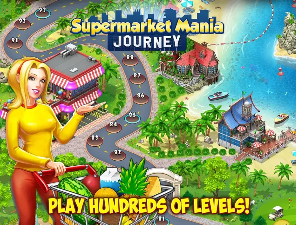 Пополнение баланса хрустальных монет Supermarket Mania® Journey Coins со скидками.