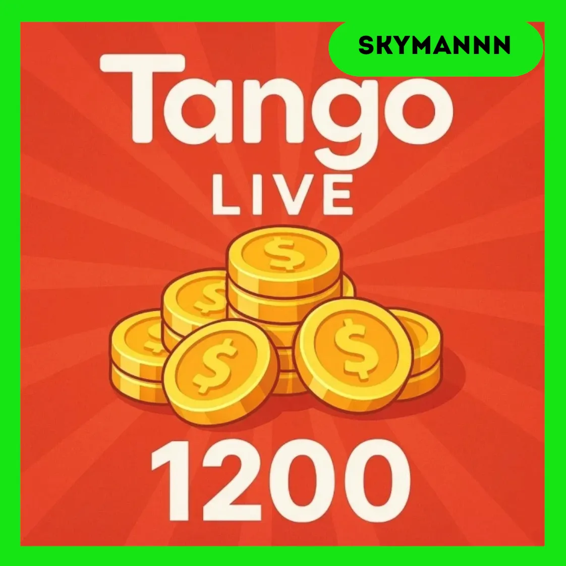 ТАНГО ЛАЙВ | 1200 Монет Tango Live КЛЮЧ ЛЮБОЙ РЕГИОН