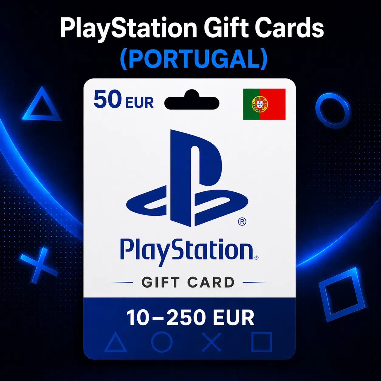 PlayStation Gift Cards Португалия (PT) 10–250 EUR | Коды пополнения PSN - irongamers.ru