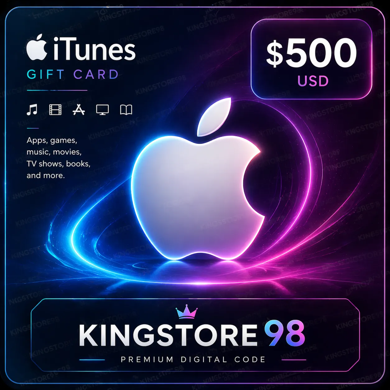 🍏 🇺 🇸 Подарочная карта Apple iTunes 500 USA 🇺 🇸 🍏 