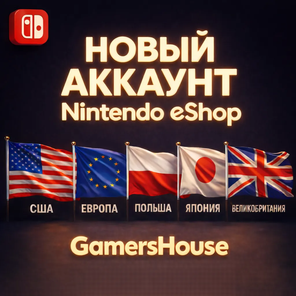 ⭐️Новый аккаунт⭐️ NINTENDO SWITCH | SWITCH 2 | Любой Регион