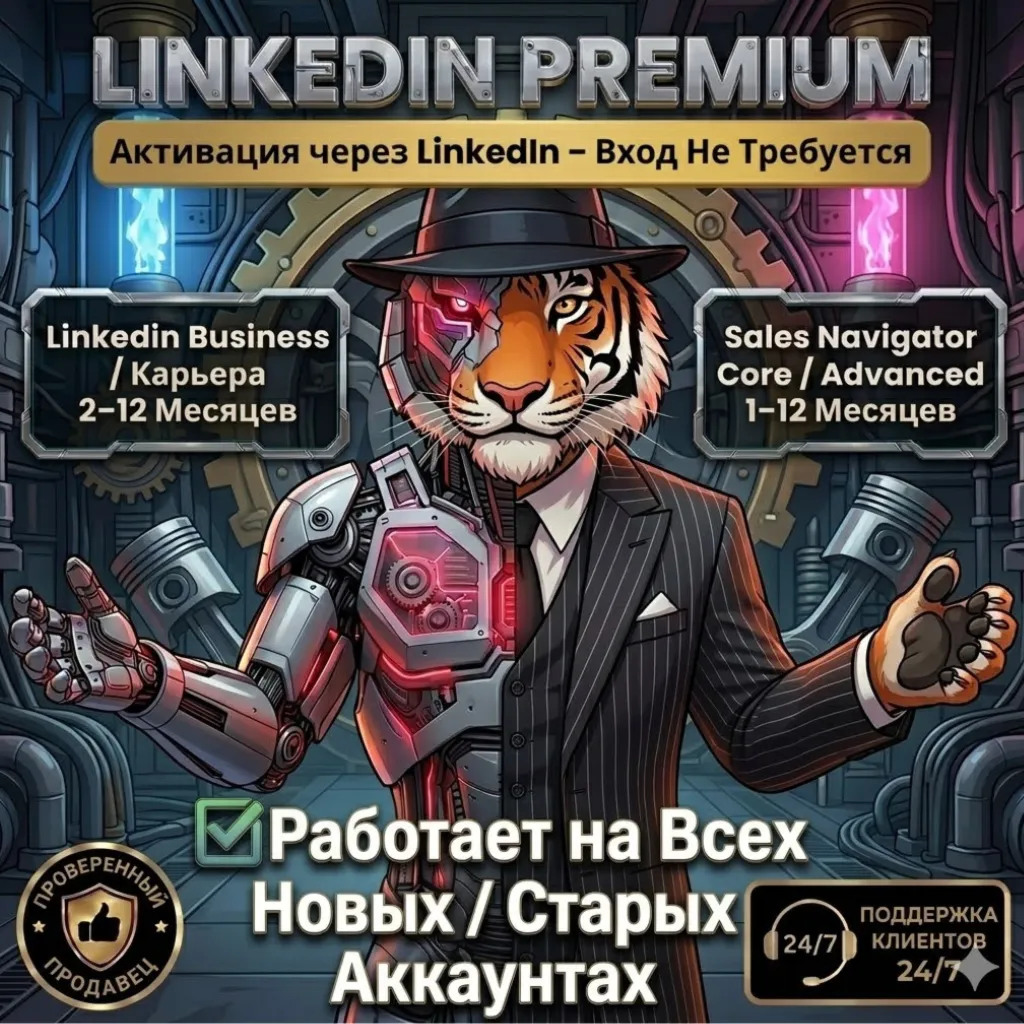 LinkedIn Premium Ваучеры | Career • Business • Sales Navigator |2-12 мес| БЕЗ ВХОДА