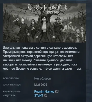 Visual novel: The One from the Dark STEAM KEY РФ+СНГ+GLOBAL ЛИЦЕНЗИЯ СТИМ КЛЮЧ
