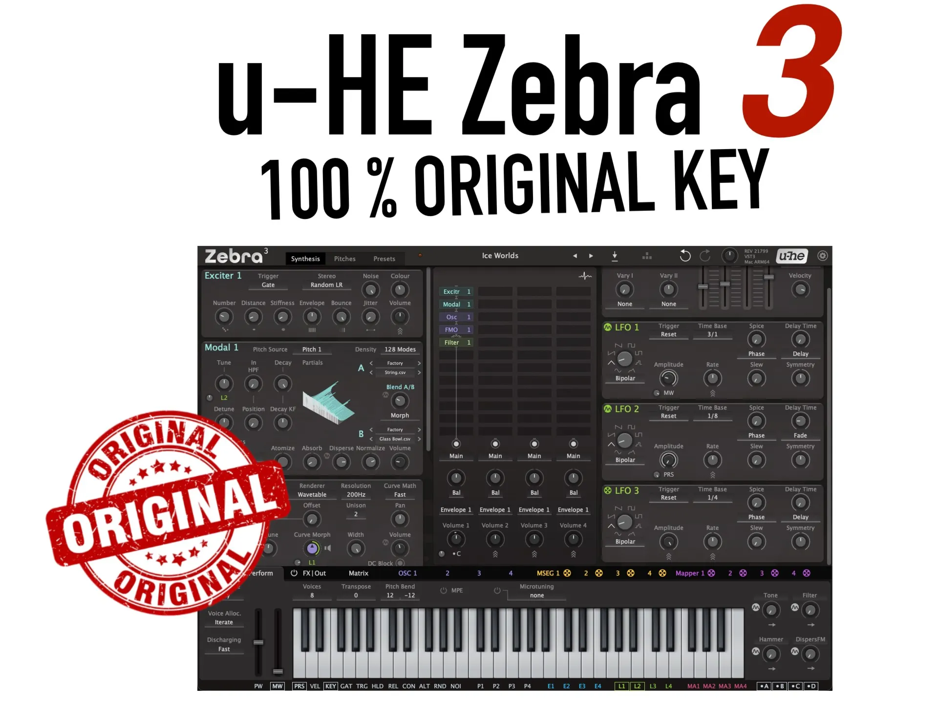u-he Zebra 3 | АВТОДОСТАВКА ЛИЦЕНЗИЯ